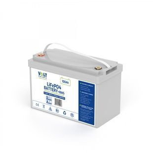 Акумулятор для ДБЖ Volt Polska LiFePO4 12,8V 100Ah (100A) + BMS 6AKLI10012 фото