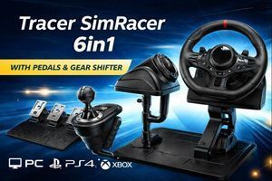 Ігрове кермо Tracer SimRacer 6in1 з педалями для ПК, PS4, Xbox фото