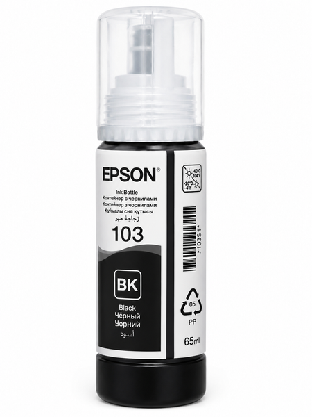 Чорнило Epson 103 EcoTank Black чорне - 65мл 171225 фото
